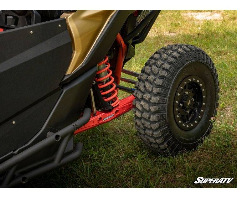 SuperATV Tubed Rear Radius Arms For Can-Am Maverick X3 (72 Body) – Red Powder Coat, Adjustable
