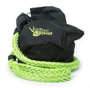 VooDoo Offroad - Recovery Rope Bag Green Nylon Mesh Front Panel Zipper VooDoo Offroad