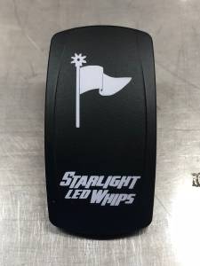 Starlight LED Whips  - STARLIGHT LIT WHIP SWITCH