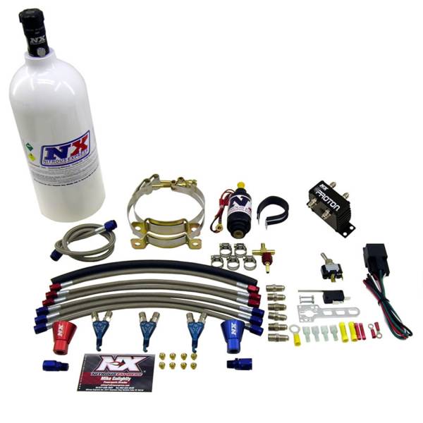 Nitrous Express - Nitrous Express THREE CYLINDER PROTON SYSTEM W 2.5 LB BOTTLE; 2.5LB 61027-2.5P