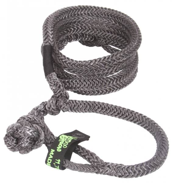 VooDoo Offroad - Kinetic Recovery Rope UTV 1/2 Inch x 20 Foot W/2 Soft Shackle Ends Black VooDoo Offroad