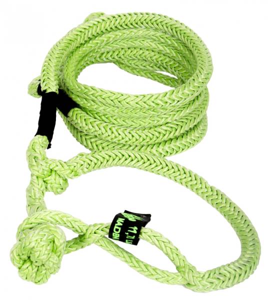 VooDoo Offroad - Kinetic Recovery Rope UTV 1/2 Inch x 16 Foot W/2 Soft Shackle Ends Green VooDoo Offroad