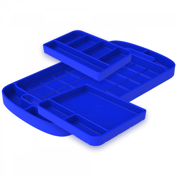 S&B - Tool Tray Silicone 3 Piece Set Color Blue S&B