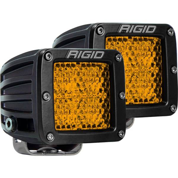 Rigid Industries - Diffused Rear Facing High/Low Surface Mount Amber Pair D-Series Pro RIGID Industries