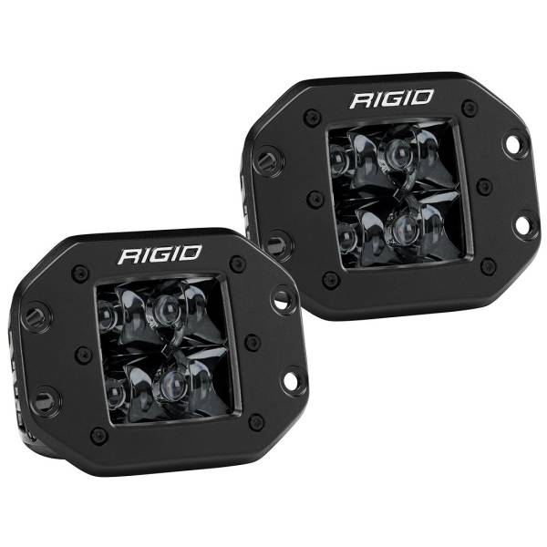 Rigid Industries - Spot Flush Mount Midnight Pair D-Series Pro RIGID Industries