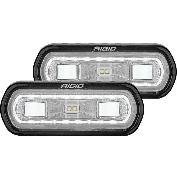 Rigid Industries - SR-L Series Off-Road Spreader Pod 3 Wire Surface Mount with White Halo Pair RIGID Industries