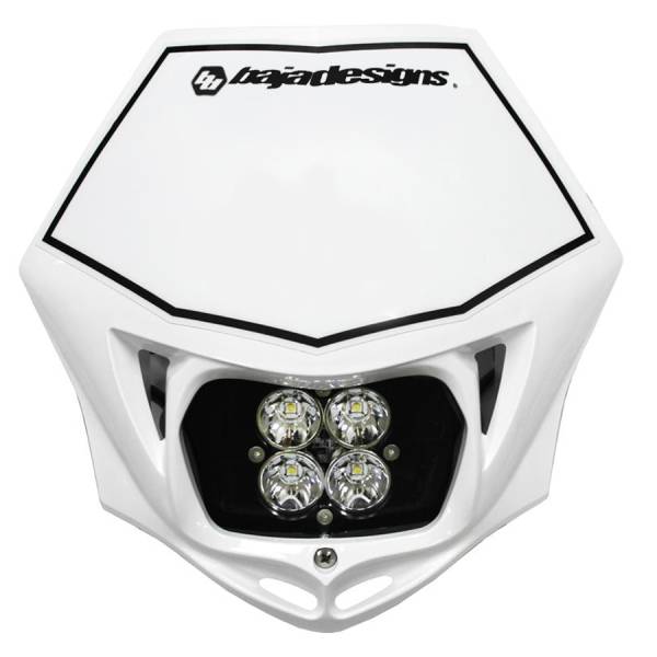 Baja Designs - Motorcycle Headlight LED Race Light White Squadron Pro Baja Designs