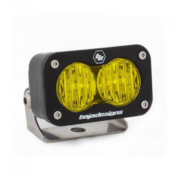Baja Designs - LED Work Light Amber Lens Wide Cornering Pattern Each S2 Sport Baja Designs