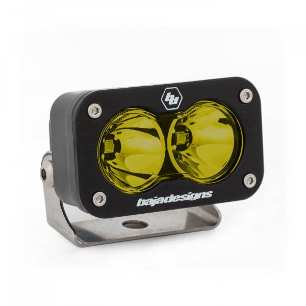Baja Designs - LED Work Light Amber Lens Spot Pattern Each S2 Sport Baja Designs