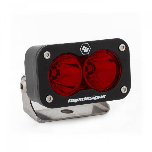 Baja Designs - LED Work Light Red Lens Spot Pattern S2 Sport Baja Designs