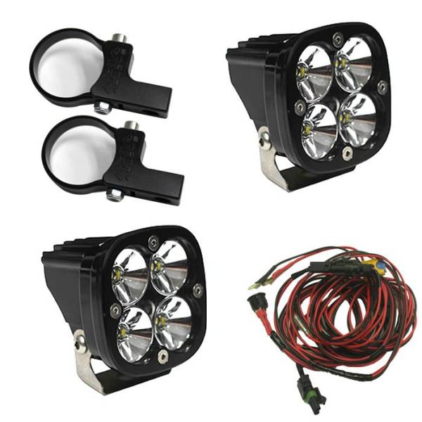 Baja Designs - LED Light Pods Kit W/Horiz Mounts 2.00 Inch Harness Squadron Pro Baja Designs
