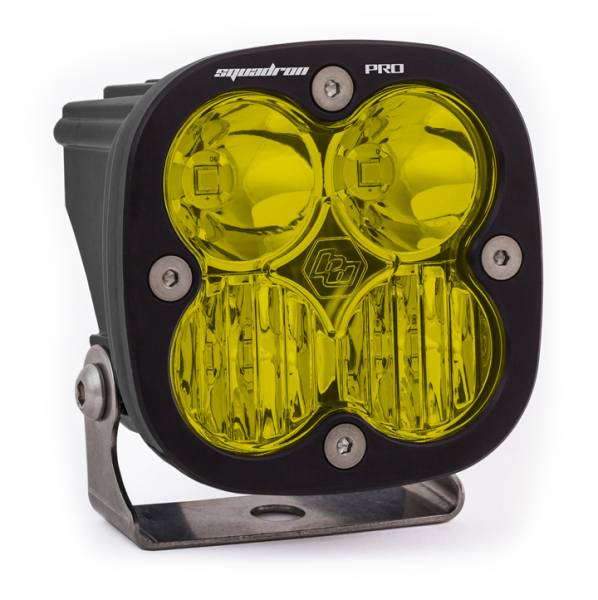 Baja Designs - LED Light Pod Black Amber Lens Driving/Combo Pattern Squadron Pro Baja Designs