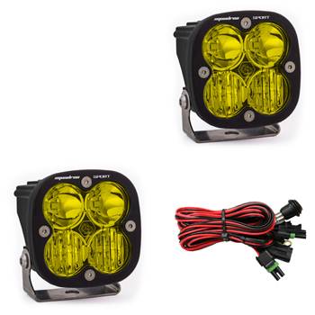 Baja Designs - LED Light Pods Amber Lens Driving/Combo Pair Squadron Sport Baja Designs