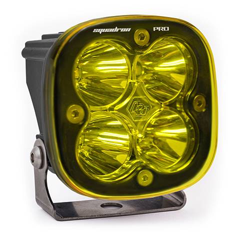 Baja Designs - LED Light Pod Black Amber Lens Work/Scene Pattern Squadron Pro Baja Designs