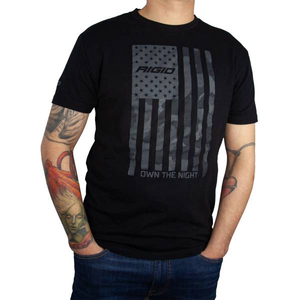 Rigid Industries - US Flag T Shirt X Large Black RIGID
