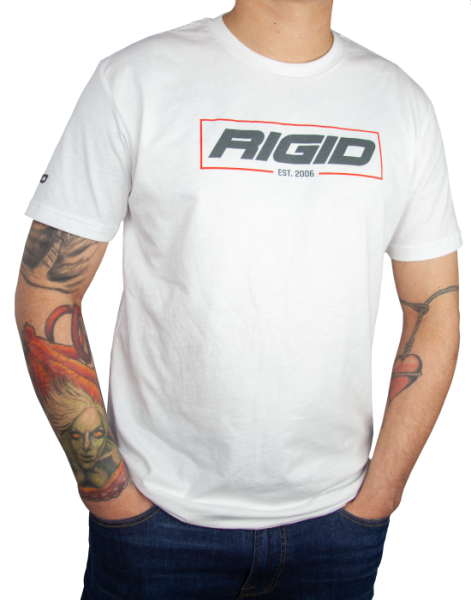 Rigid Industries - RIGID T Shirt Established 2006 X Large White