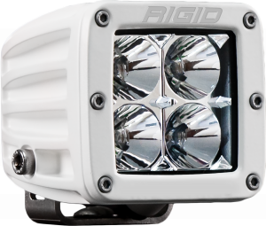 Rigid Industries - Hybrid Flood Surface Mount White Housing D-Series Pro RIGID Industries