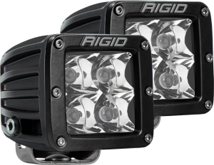 Rigid Industries - Spot Surface Mount Black Pair D-Series Pro RIGID Industries