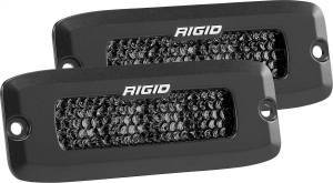 Rigid Industries - Spot Diffused Midnight Flush Mount Pair SR-Q Pro RIGID Industries