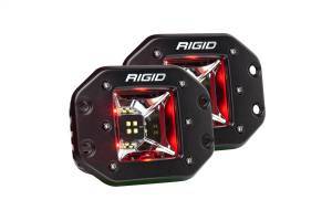 Rigid Industries - Scene Red Backlight Flush Mount Pair Radiance RIGID Industries