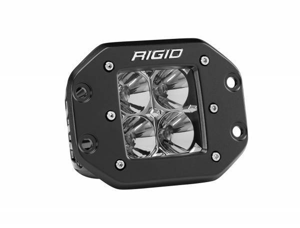 Rigid Industries - Flood Flush Mount Black D-Series Pro RIGID Industries