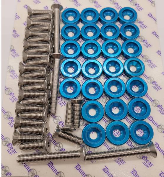 Dunegear - TURQUOIES  FENDER WASHER KIT RZR/CAN AM X3