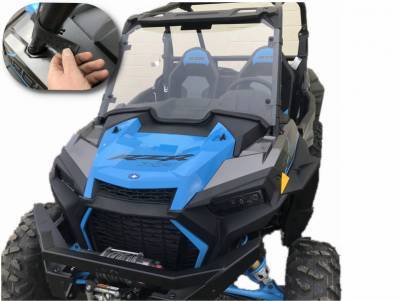 Extreme Metal Products - 2019-20 RZR XP1000 and RZR Turbo Full Windshield