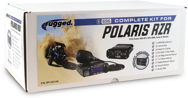 Rugged Radios - Rugged Radio Polaris RZR1K-XPT Complete Kit