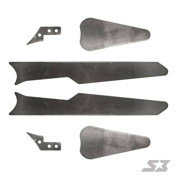 S3 Powersports  - MAVERICK X3 72" TRAILING ARMS WELD-IN GUSSET KIT