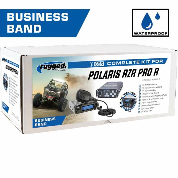 Rugged Radios - Rugged Radio Polaris RZR Pro XP, Turbo R & Pro R Complete Kit