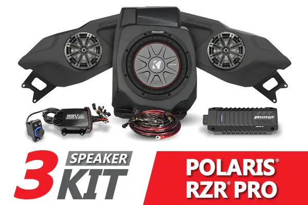 SSV Works  - 2020-2023 Polaris RZR Pro Kicker 3-Speaker Plug-&-Play System