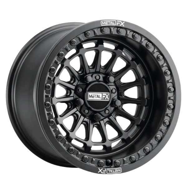 Metal FX Offroad Wheels - Polaris Pro R / Turbo R DELTA R BEADLOCK SATIN BLACK