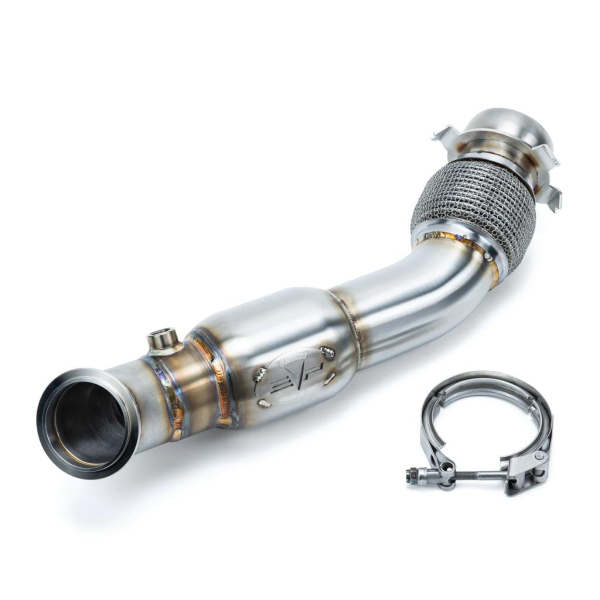 Evolution Power - EVP Racing 3" Down Pipe with Bullet Muffler for 2024 Can-Am Maverick R