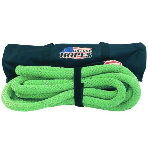 Freedom Ropes - 1.5” x 30’ Freedom Rope (Reflective) Neon Green