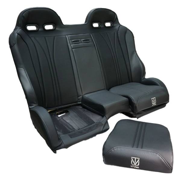 UTVMA - RZR 1000/900 Front and Rear Bench Seat W Harnesses-over the console