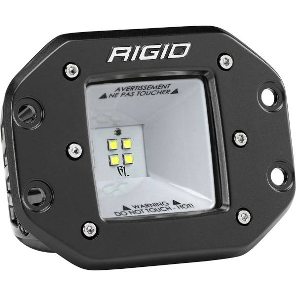 Rigid Industries - 2x2 115 Degree DC Power Scene Light Black Housing Flush Mount RIGID Industries