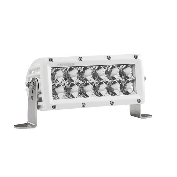 Rigid Industries - 6 Inch Flood Light White Housing E-Series Pro RIGID Industries