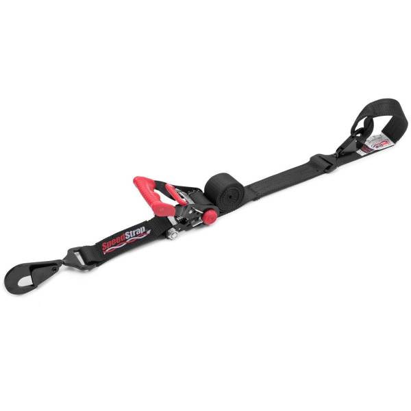 PRP Seats - Speed Strap 1.5" Ratchet Tie-Down w/ Soft-Tie - Black, Assembled in the USA