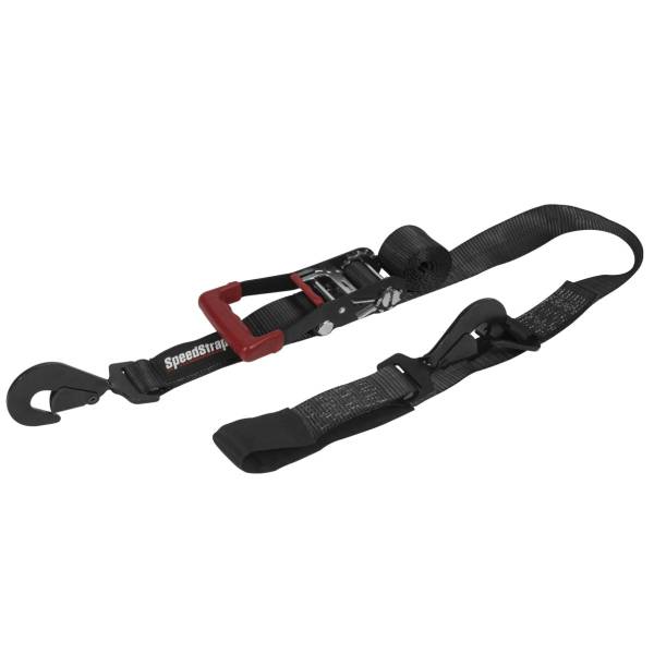 PRP Seats - Speed Strap 2" x 10' Ratchet Tie Down w/ Twisted Snap Hooks & Axle Strap Combo
