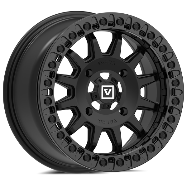 Valor Offroad - V09 Flow Formed Satin Black Beadlock UTV Wheel - Valor Offroad