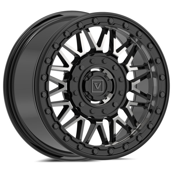 Valor Offroad - V08 Beadlock Dark Tint Dual-Drill UTV Wheel - Valor Offroad