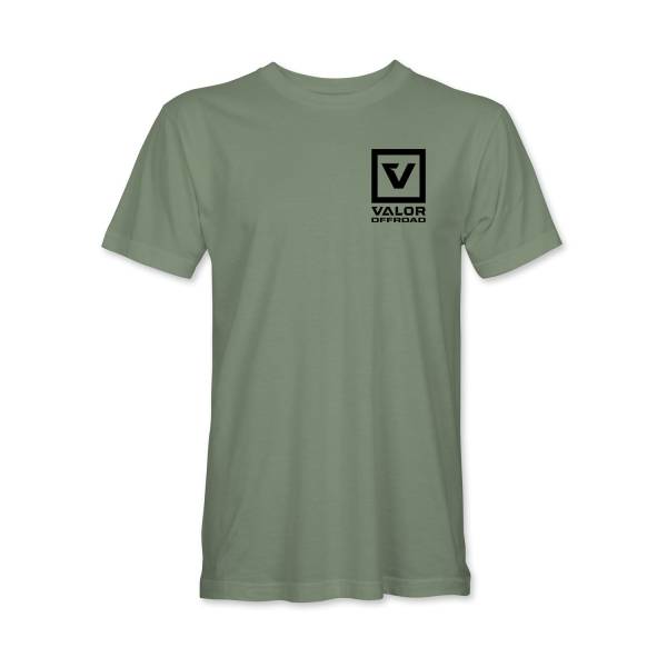 Valor Offroad Army Green Tee - Apparel