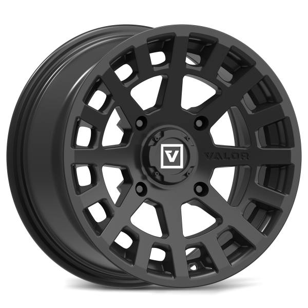 Valor Offroad - V04 UTV Wheel - Valor Wheels Satin Black Overland UTV Wheel