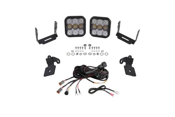 Diode Dynamics - 20-Present Polaris RZR A-Pillar LED Pod Kit, SS5 Pro White Combo Diode Dynamics