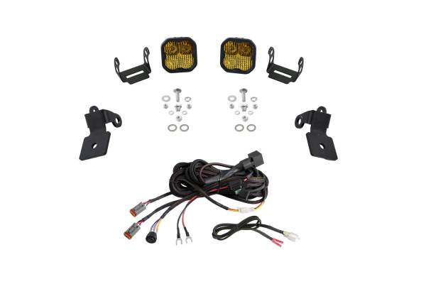 Diode Dynamics - 20-Present Polaris RZR A-Pillar LED Pod Kit, SS3 Pro Yellow Combo Diode Dynamics