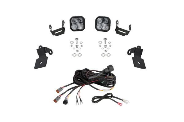 Diode Dynamics - 20-Present Polaris RZR A-Pillar LED Pod Kit, SS3 Pro White Combo Diode Dynamics