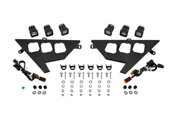 Diode Dynamics - 20-Present Polaris RZR C1 Headlamp Kit, Sport White ABL (Pair) Diode Dynamics