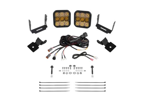 Diode Dynamics - Stage Series SS5 A-Pillar Pod Kit for 2014-2018 Polaris RZR XP, Pro Yellow Combo Diode Dynamics