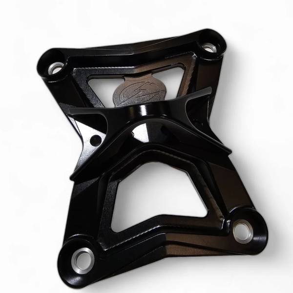 Elektric Offroad Designs - 2020-2024 Polaris RZR Pro XP Radius Rod Plate with Tow Hook Black