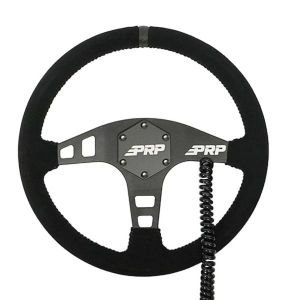 PRP Seats - Heated Flat Steering Wheel, Black